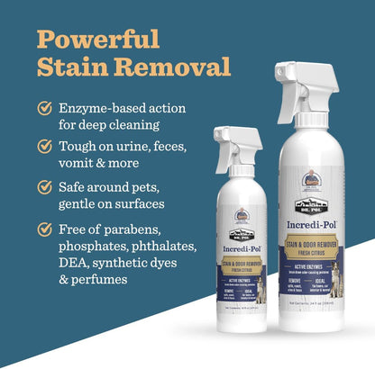Dr. Pol stain remover bottle with trigger spray nozzle