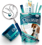 Pet urinalysis refill pack with high accuracy diagnostic strips close up