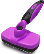 Deshedding Dog Brush for Shedding - Self Clean Cat Brush Deshedding & Grooming Tool for Long Haired and Short Haired Dogs, Slicker Brushes for Dogs, Skin-Friendly, Retractable Bristles, Easy to Clean - Image 9