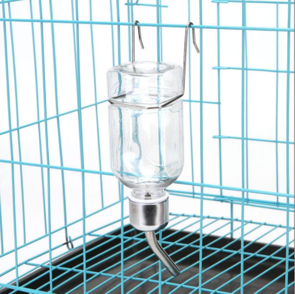 2 Pcs Pet Cage Water Bottle No Drip Small Animal Water Bottle, Hanging Waterer for Rabbit, Guinea Pig, Hedgehog, Squirrel, Rat, Chinchilla, Hamster Dispenser Bottle - Image 5