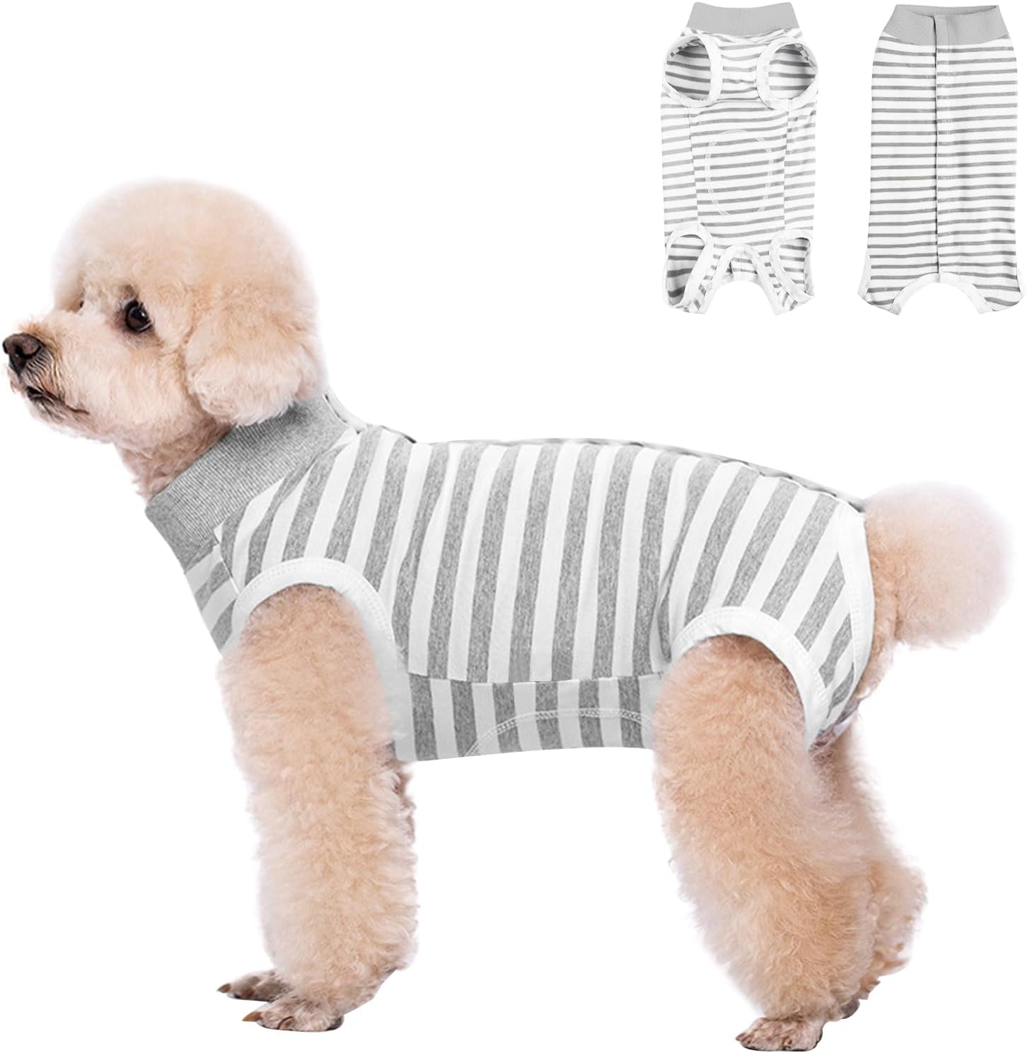 FEimaX Dog Surgery Recovery Suit Female and Male Spay with Pee Hole, Pet Body Suits for Puppy After Spayed, Neuter Surgical Onesie for Small and Medium Dogs Cats, Alternative Bandages E-Collar & Cone - Image 13