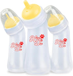 Pet Feeding Bottle,3 Pack Wide Mouth Angled Nursing Bottle, 3 Sizes Nipples with Ventilation Valve Resistant Tearing Perfect for Puppies, Kittens, Small Wildlife(Pink) - Image 10