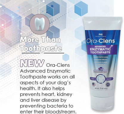 Ora-Clens 3 ounce dog toothpaste packaging details