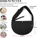 Side view of Natuya dog carrier with front zipper pocket