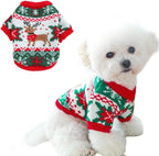 ANIAC Strawberry Turtleneck Cat Sweater Warm Knitted Small Dog Clothes for Girls Boys Autumn Winter Puppy Outfit Cold Weather Pet Knitwear for Chihuahua Yorkie Poodle (Red Strawberry, Medium) - Image 10