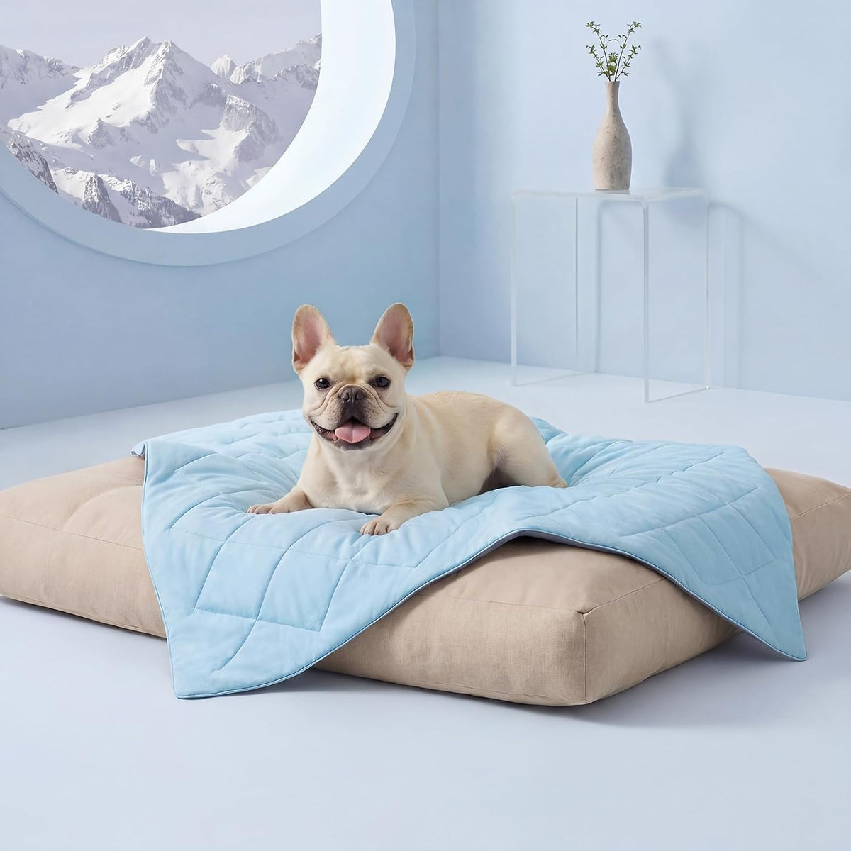 Luciphia Premium Cooling Dog Blanket for Small Medium Dogs Q-max>0.4 Washable Self-Cooling Cat Pet Mat Puppy Breathble Calming Throw for Beds Couches(Light Grey,29x40 inches) - Image 12