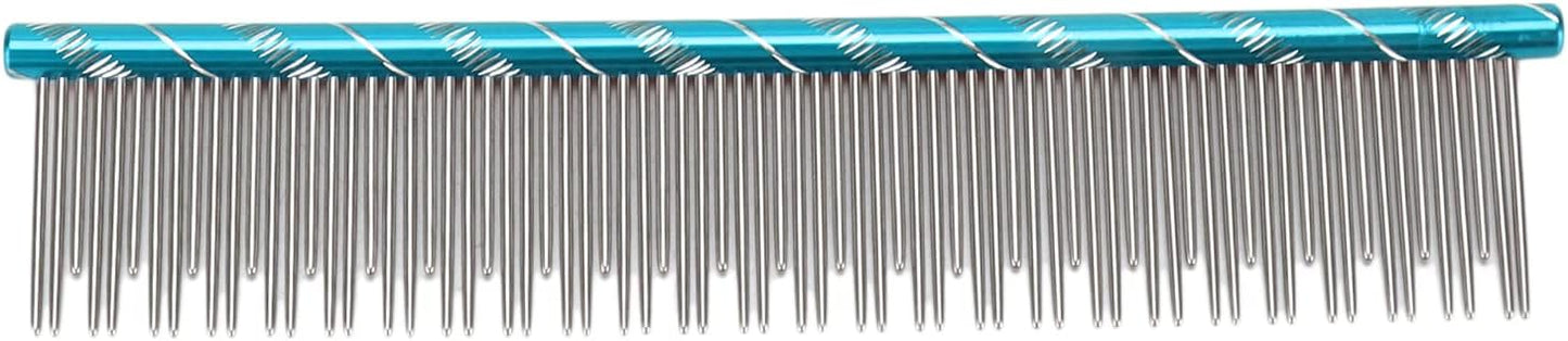 Pet Hair Removal Comb Reusable Comfortable Stainless Steel Comb for Cat Grooming Pet Hair Removal Comb Stainless Steel Pet Comb Open Knot Comb Grooming Comb (Volet) - Image 10