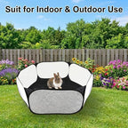 Small Animals Playpen, Portable Pop-up Open Interactive Pet Tent, Indoor Outdoor Fence for Rabbits, Guinea Pig, Hamster, Chinchillas, Kittens, Puppies - Image 7