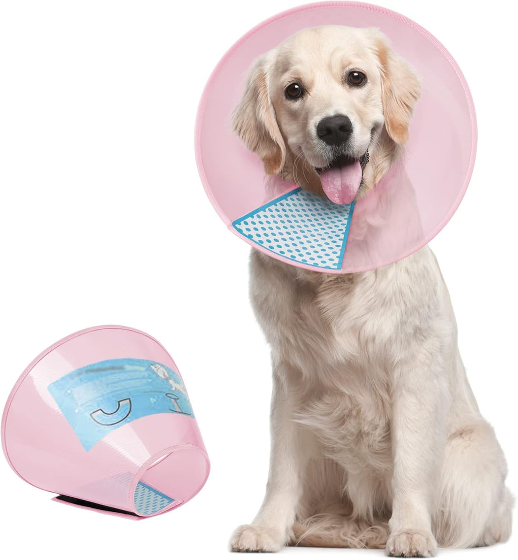 Supet Dog Cone Collar After Surgery to Stop Licking: Adjustable Recovery Elizabeth Collar Alternative for Large Medium Small Dogs, Plastic Pet Head Neck Cone (XS) - Image 10