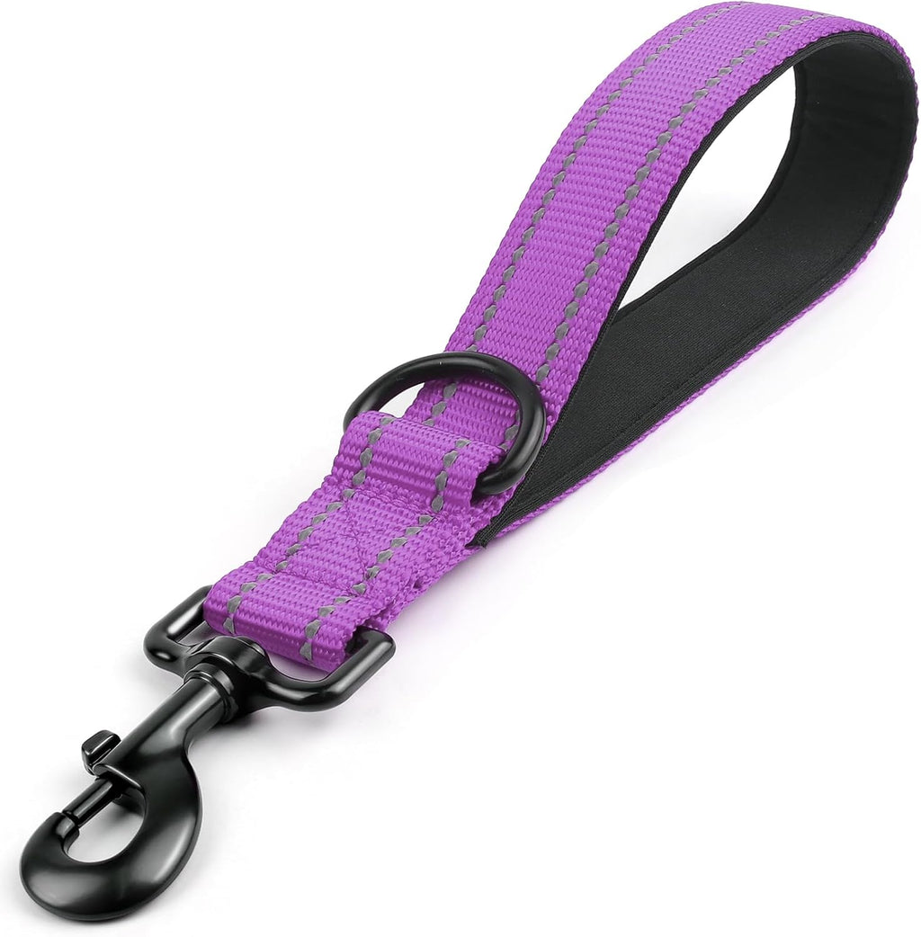 Joytale Strong Short Dog Leash 18 Inch, 1.2 Inch Wide, Heavy Duty, Padded Handle for Traffic Control, Reflective Leash for Medium and Large Dogs Walking Training, Black - Image 14