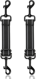 YUEPET 2 Pack 8.3 Inches Metal Dog Collar Safety Clips Heavy Duty Duble Ended Doggie Harness Collar Connector Stainless Steel Backup Clip for Dogs - Image 12