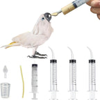 Baby Bird Feeding Syringe Set, Pet Parrot Milk Feeding Syringe with Tubes, Parrot Feeding Tubes Measuring Tools for Feeding Pets Scientific Industrial Labs... (10ml+10ml+20ml+60ml) - Image 9