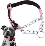Martingale Collar for Dogs, Reflective Nylon Soft Padded No Pull Training Collars Adjustable Stainless Steel Chain Collar for Small Medium Large Dogs Red X-Large - Image 10
