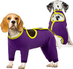 Size chart visual for Idomik dog recovery suit