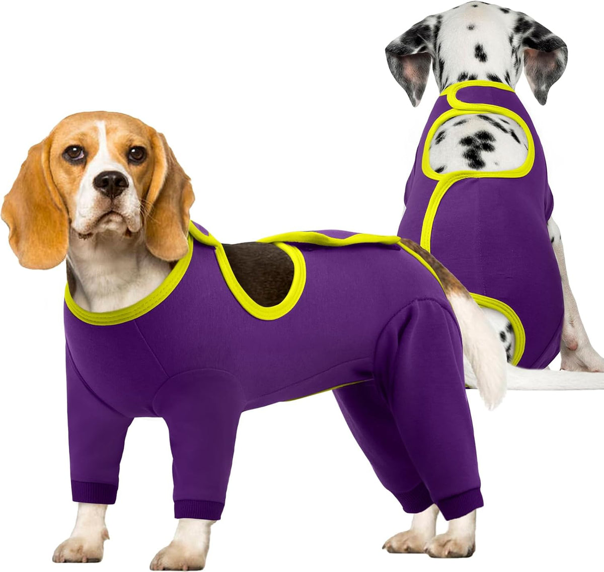 Size chart visual for Idomik dog recovery suit