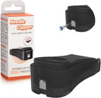 Generic black needle tip clipper and pin cutter front view showing the sleek matte finish and compact design.