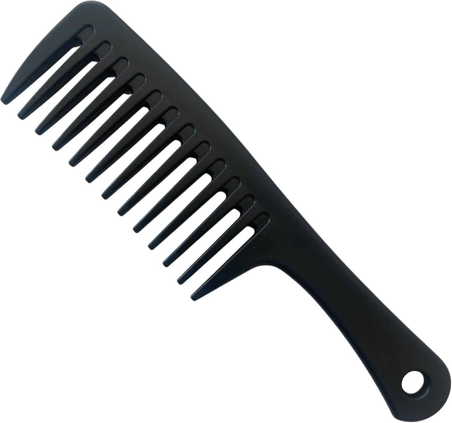 Intrepid International Poly Mane and Tail Comb in black front view wide tooth styling comb.