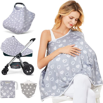 Kefee Kol baby nursing cover and poncho front view
