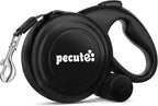 Pecute 32ft retractable dog leash with reflective strips side view