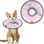 Agape Summer Soft Cat Cone, Lightweight Collar to Stop Licking & Scratching | Comfy Adjustable Cat Elizabethan Collar for After Surgery and Neuter Recovery, Water-Repellent Neck Cone for Cats & Kittens - Image 11
