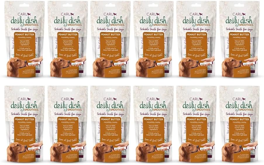 Caru - Daily Dish Smoothies - Lickable Chicken Dog Treat - .5oz Tubes - 4 Pouches Per Pack - Pack of 6 - Image 9