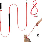 Cat Harness and Leash Set, Escape Proof Cat Harness Lightweight Leash with Padded Handle, Adjustable Leash Harness for Kitten>4lbs Small Large Cats Walking Training (Blush Pink, S) - Image 15