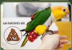 Bird Flight Suits Diapers, Parrot Diapers for Monk Parakeets, Cockatiels, Parrot Clothes Costume, Bird Training Nappy Suit Liners Clothes (Medium,White) - Image 4