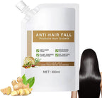 Remimpi anti hair fall loss shampoo front view bottle with herbal ingredients