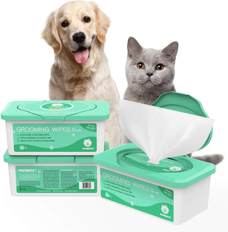 Pupmate Pet Wipes for Dogs and Cats front view 100 count