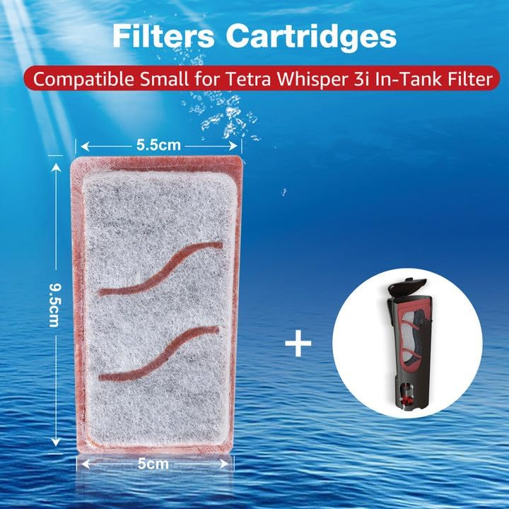 Zuqqony activated carbon aquarium replacement filter media close up view