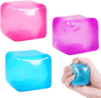 FauKait stress cube squishy toys pack of three on front view display for anxiety relief.