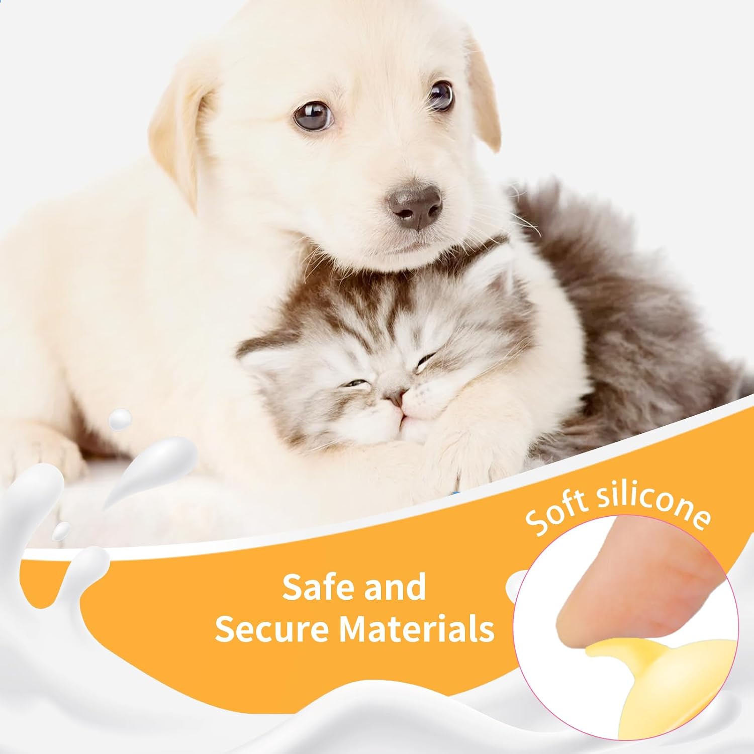 Five pack kitten feeding bottle kit for newborn small animals