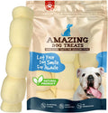 Amazing Dog Treats Beef Cheek Rolls front view long lasting dog chew packaging