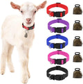 Gindoor goat collar front view with attached copper bell