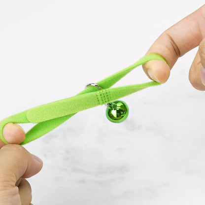 Eight distinct vibrant colors of newborn kitten whelping bands arranged by shade