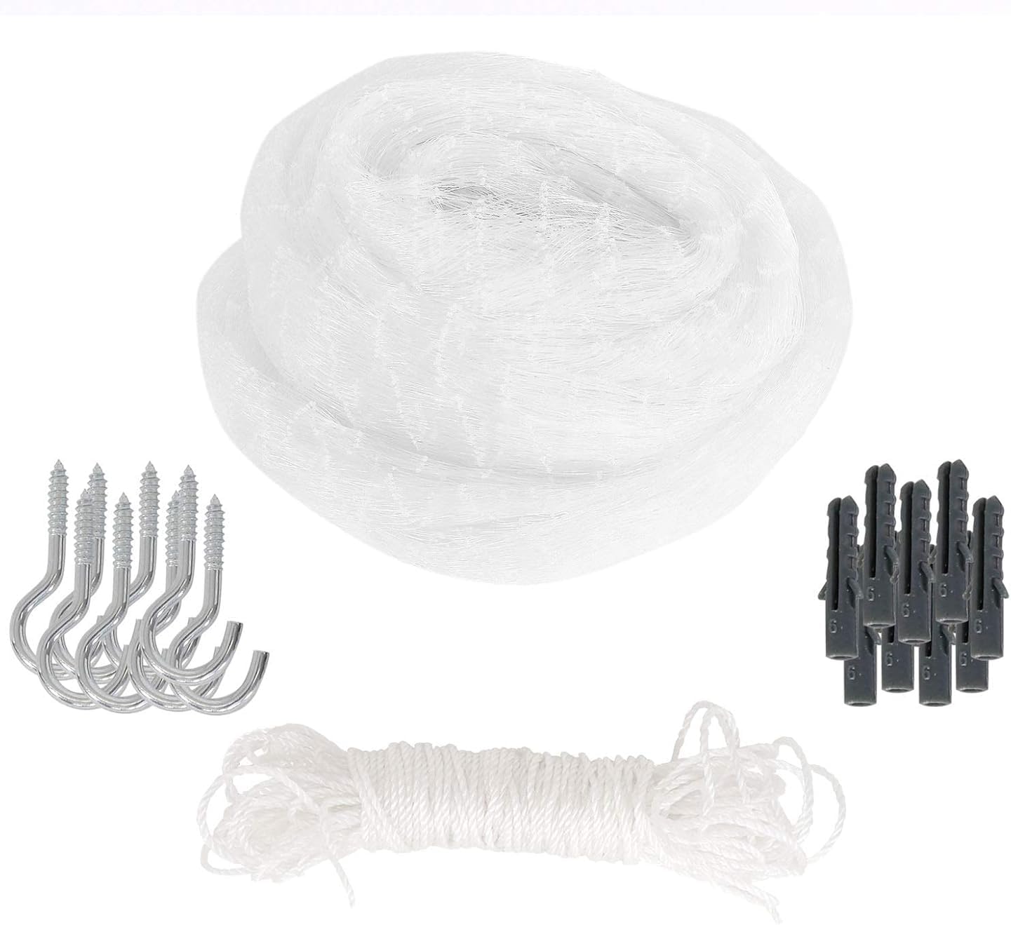 Installation kit components for pet balcony safety net