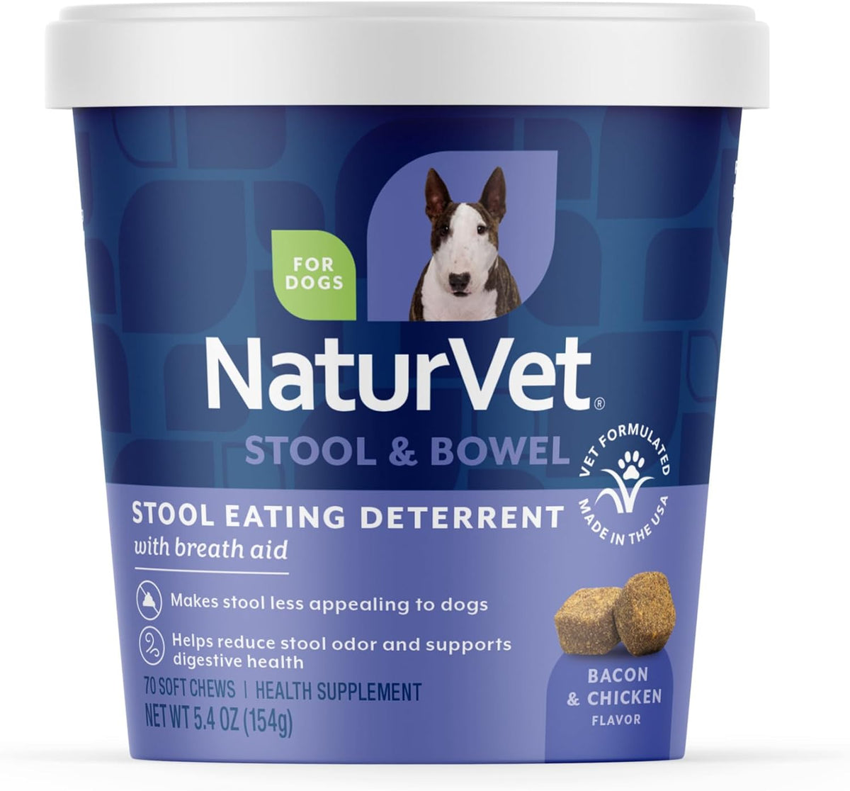 NaturVet - Coprophagia Stool Eating Deterrent - Deters Dogs from Consuming Stool - No Poop Eating for Dogs - Enhanced with Breath Aid Freshener, Enzymes & Probiotics - 130 Soft Chews - Image 9