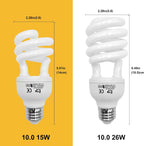 Hygger Zoo E27 screw base 26 Watt reptile ultraviolet lamp.