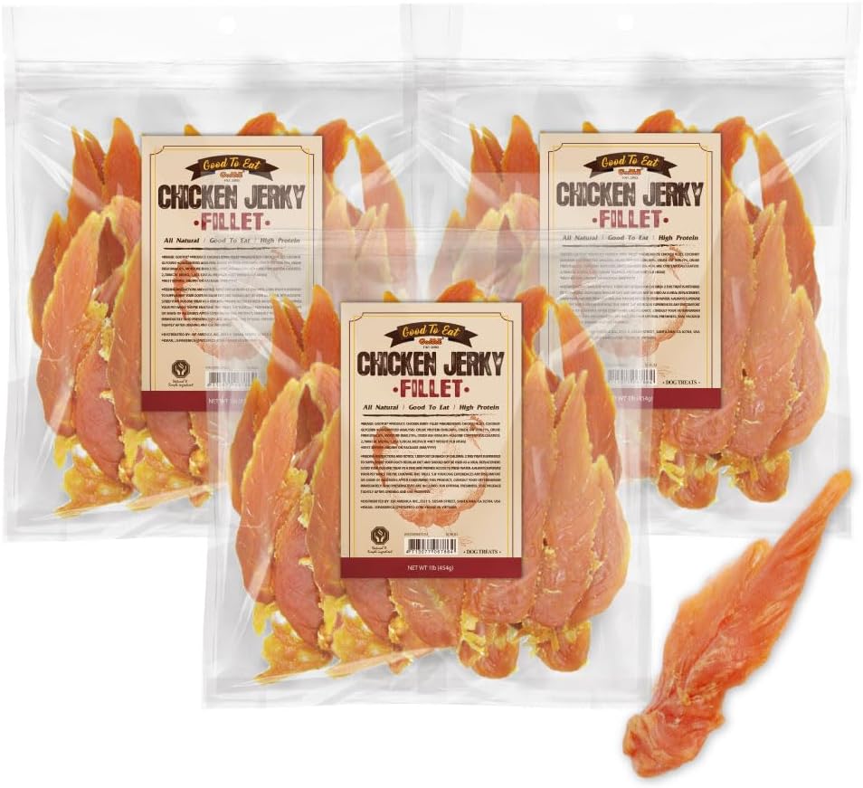 Gootoe Dog Treats, Chicken Jerky for Dogs - Dog Training Treats; High-Protein, Gluten-Free, Hypoallergenic, Grain-Free, Chicken Breast, 1 lb - Image 10