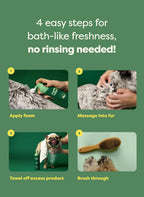 Earth Rated conditioning and detangling waterless pet foam cleanser