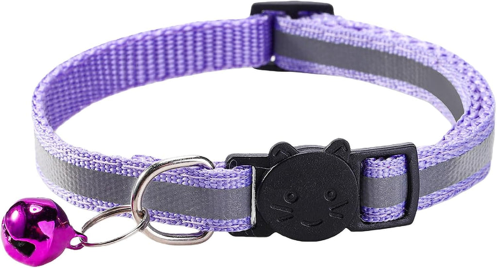 14 Pack Breakaway Cat Collar with Bell, Reflective Kitten Collar for Girl Boy Cats, Safety Buckle Adjustable 7.5-12.5 Inch, 0.4 Inch Width Lightweight, Pet Gifts (Multi-Colored) - Image 7