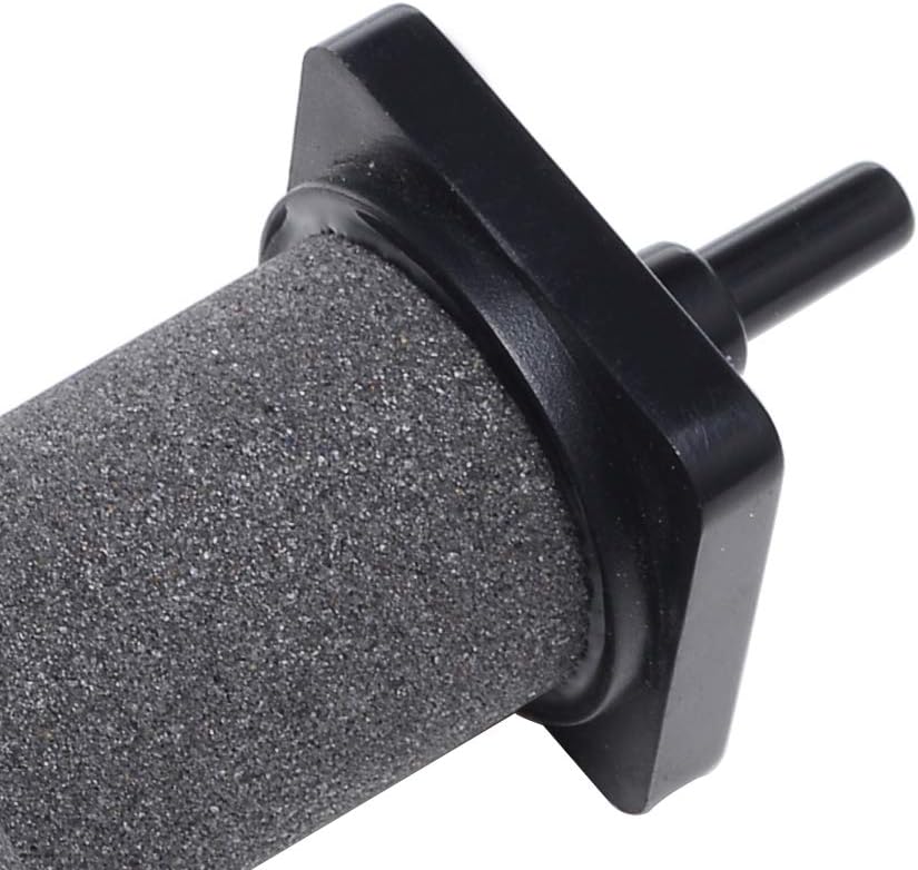 Heavy duty cylindrical air stone diffuser connected to tubing