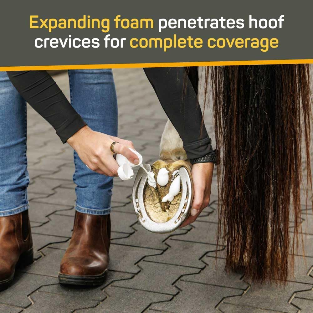Absorbine Silver Honey equine thrush foam with precision straw applicator attachment
