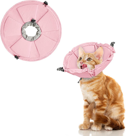 Cat Cone Collar Soft, Adjustable Elizabethan Collar for Cats to Stop Licking, Comfortable Lightweight Kitten Cone for Wound Healing and Surgery Recovery,S - Image 15