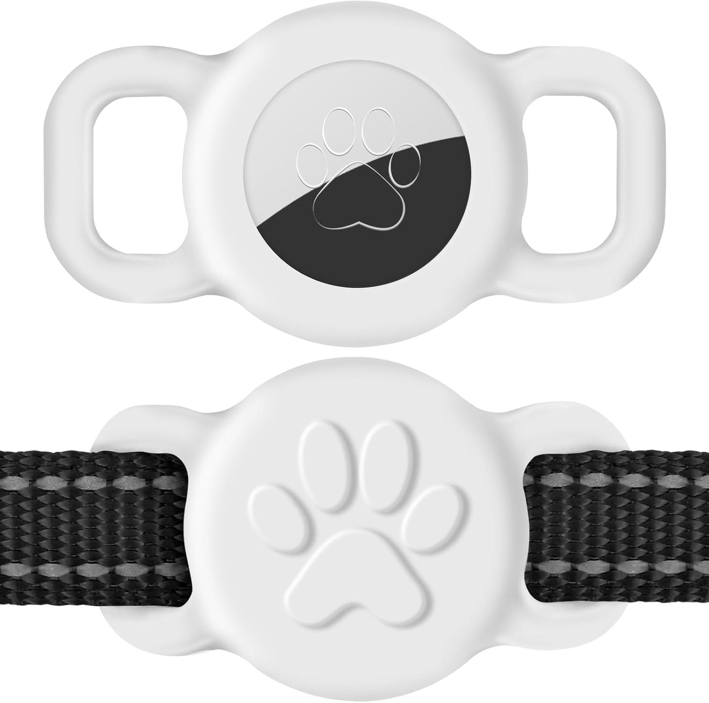 Dynmeow Dog Cat Collar Holder Compatible with Airtag, Anti-Lost Silcione Holder for 3/8 and 5/8 Inch Wide Collars, Black, S(1 Pack) - Image 14