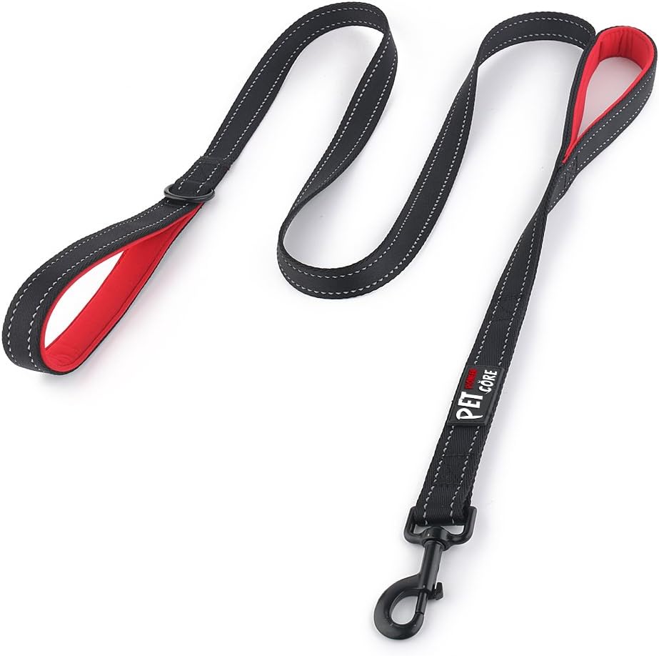Plutus Pet Double Handle Dog Leash 6ft Long, Padded 2 Handle, Heavy Duty, Reflective Training Leash for Medium Large Dogs, Dual Handle Lead (Pink) - Image 14