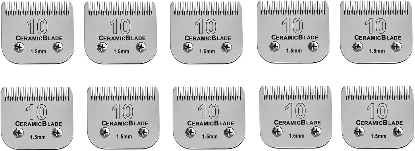 Heat resistant titanium coated shear blades for quiet pet grooming
