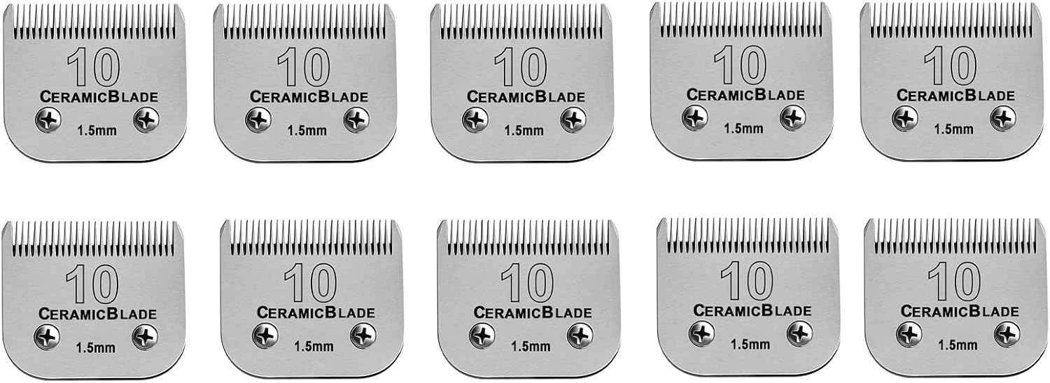 Heat resistant titanium coated shear blades for quiet pet grooming