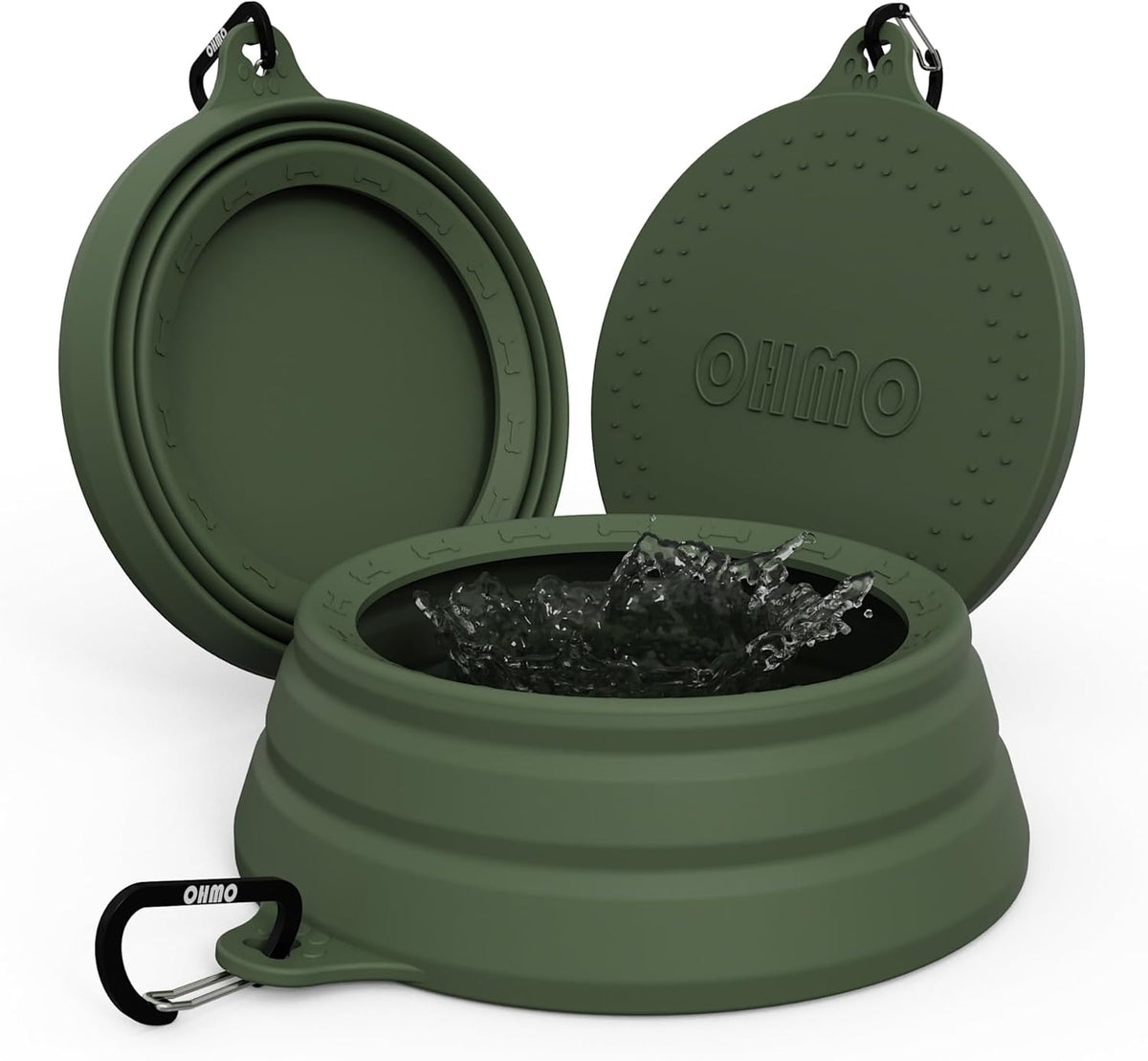 OHMO Spill Proof Collapsible Dog Water Bowl 24oz for Cars, No Splash Portable Bowls for Dog Travel, Dishwasher Safe, Pet Essentials for Road Trips, Cat Travel Accessories - Image 12