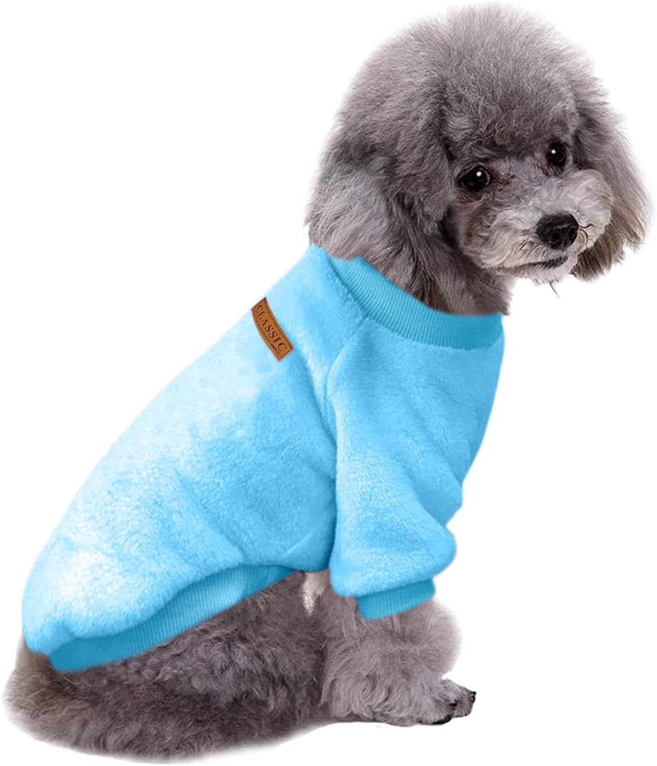 Jecikelon Fleece Dog Sweaters for Small Dogs, Soft Puppy Clothes for Doggie, Warm Dog Winter Outfits, Cute Pullover Sweatshirt Apparel for Pet Cats (Pink, S) - Image 12
